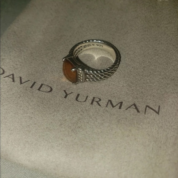 David Yurman citrine and Diamond Petite Wheaton - Picture 3 of 7